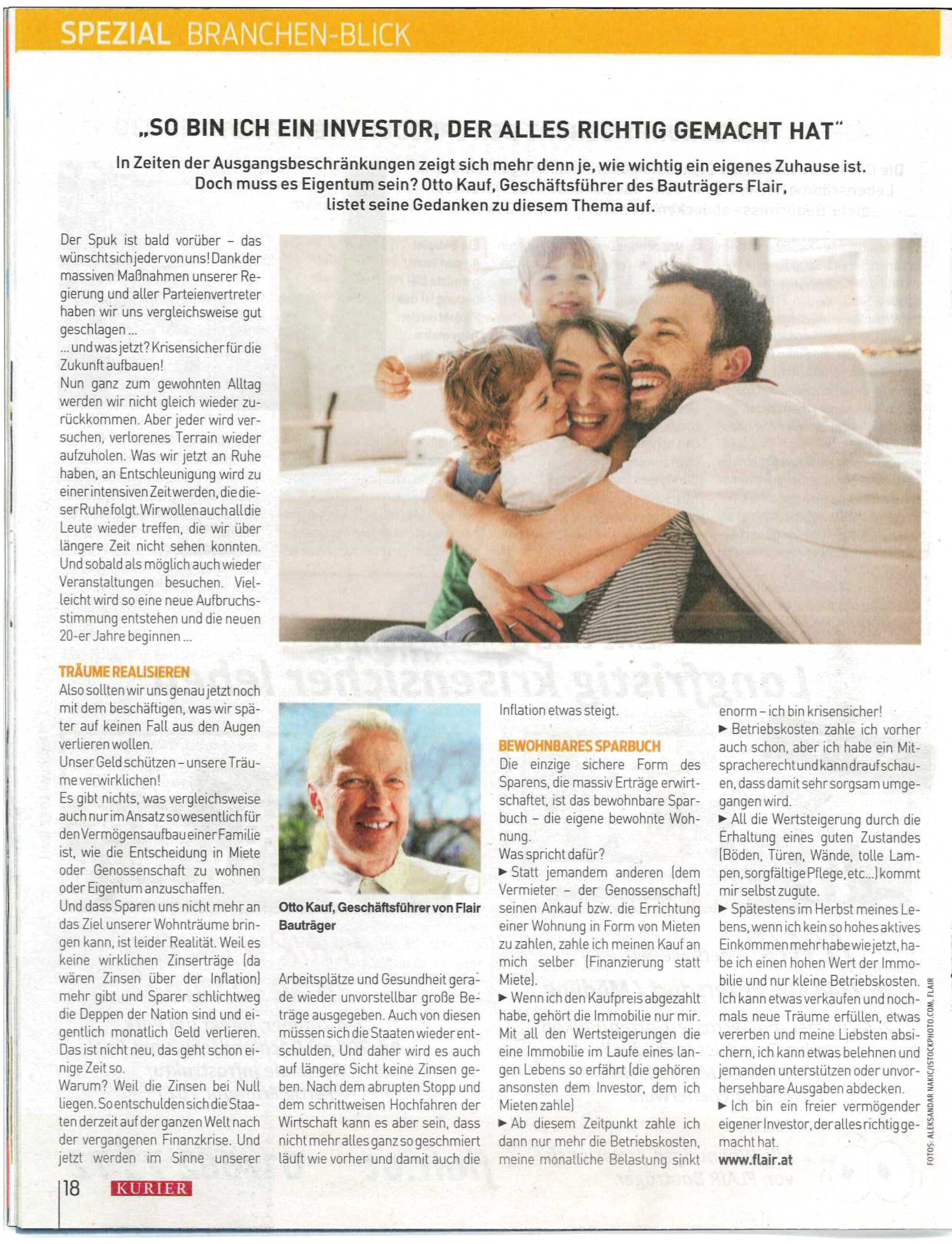 FLAIR im Immo Kurier